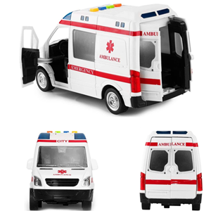 ماشین آمبولانس اسباب بازی موزیکال Musical AMBULANCE Car 1:16_اسباب بازی